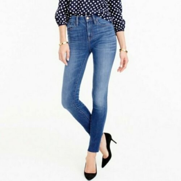 J CREW Lookout High Rise Skinny Jeans in Chandler Wash 25/29 - Picture 1 of 9